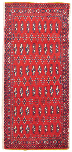 Tapis Turkaman - 130 x 60 cm - rouge