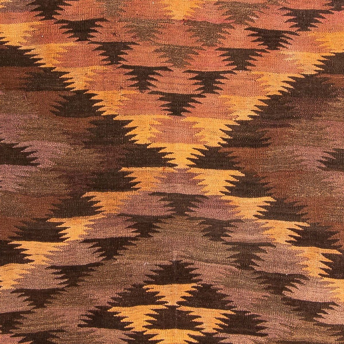 Tapis de couloir Tapis Kelim - Vieux - 380 x 145 cm - multicolore