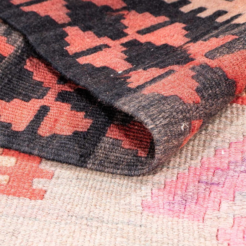 Tapis de couloir Tapis Kelim - Vieux - 395 x 180 cm - multicolore