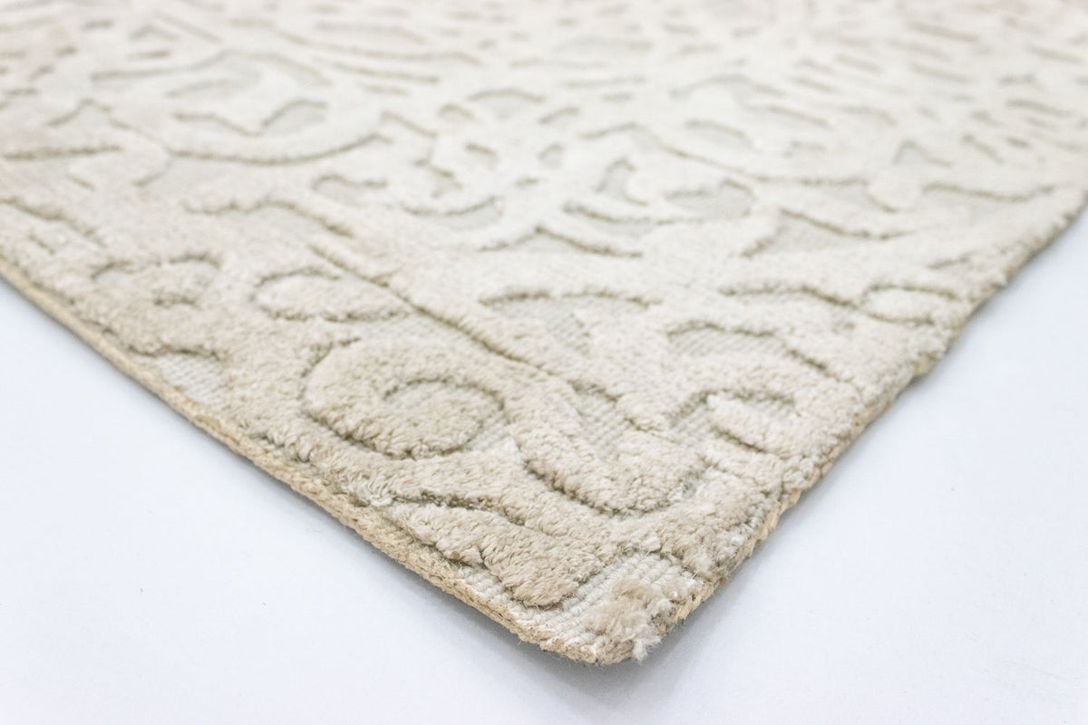 Tapis en laine carré - 67 x 66 cm - beige