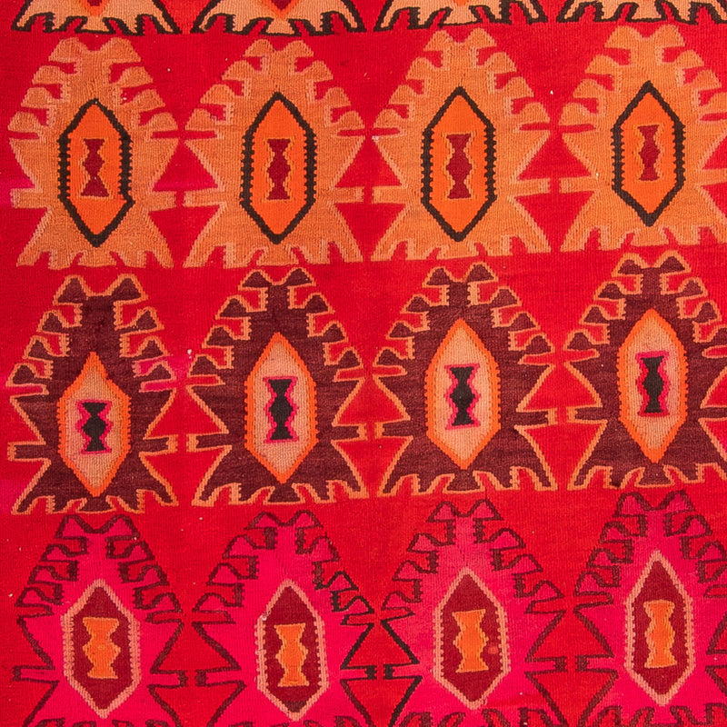 Tapis de couloir Tapis Kelim - Vieux - 395 x 155 cm - multicolore