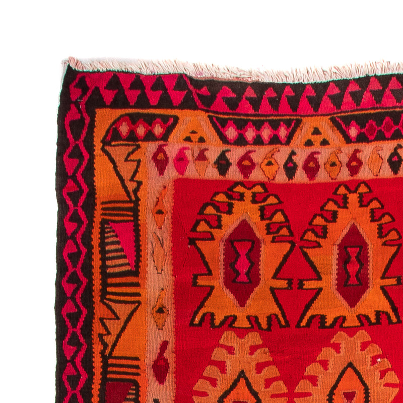 Tapis de couloir Tapis Kelim - Vieux - 395 x 155 cm - multicolore