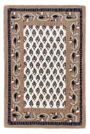 Tapis en laine - 90 x 60 cm - beige