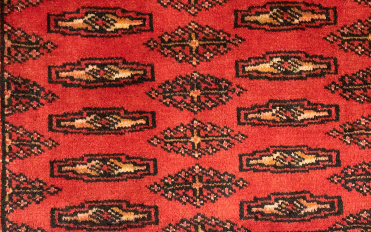 Tapis de couloir Tapis Turkaman - 100 x 50 cm - rouge