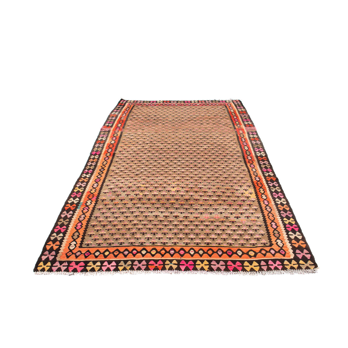 Tapis de couloir Tapis Kelim - Vieux - 285 x 160 cm - multicolore