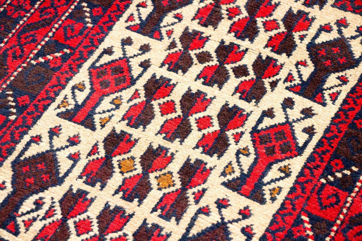 Tapis Belutsch - 125 x 74 cm - rouge