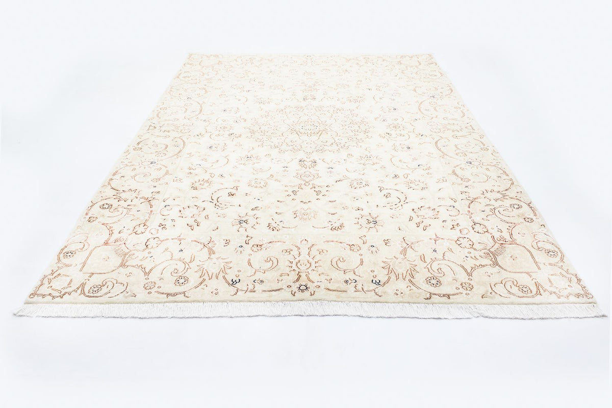 Tapis persan - Nain - Royal - 242 x 168 cm - beige