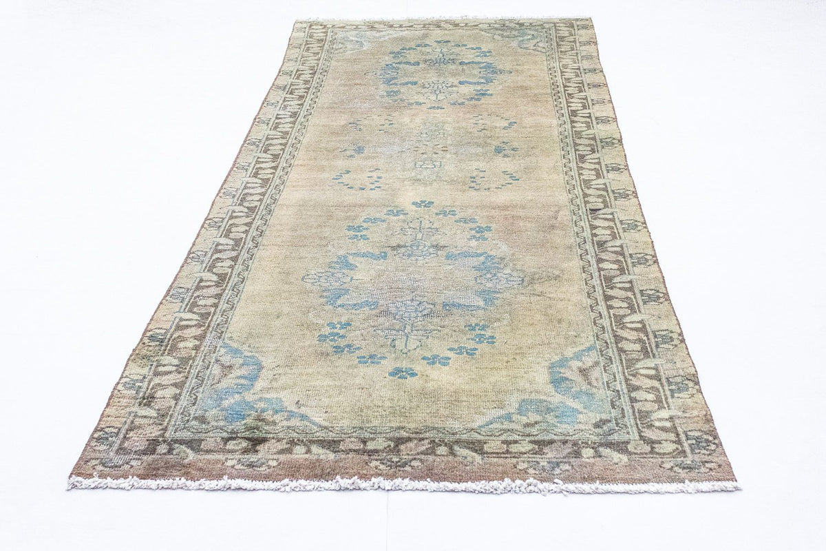 Tapis de couloir Tapis persan - Keshan - 305 x 120 cm - marron