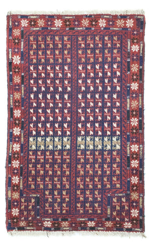 Tapis Belutsch - 136 x 82 cm - marron