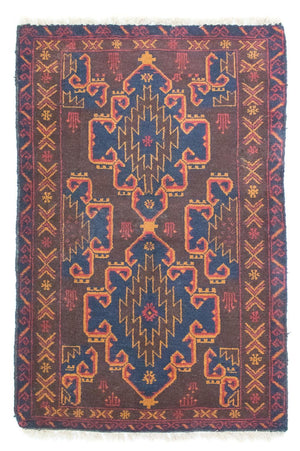 Tapis Belutsch - 131 x 87 cm - marron