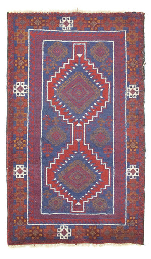 Tapis Belutsch - 138 x 79 cm - rouge