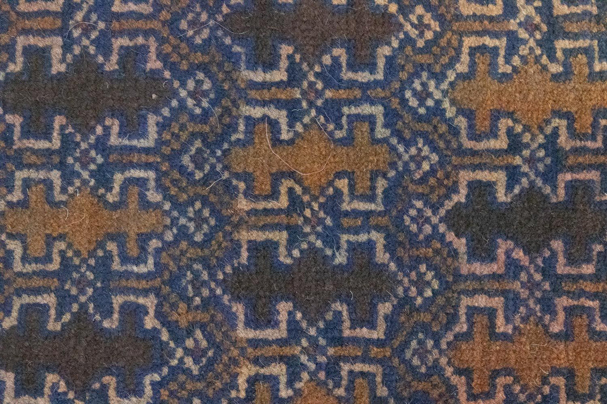 Tapis Belutsch - 138 x 81 cm - bleu