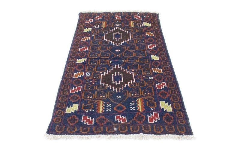 Tapis Belutsch - 136 x 76 cm - bleu