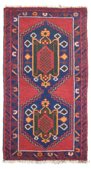 Tapis Belutsch - 140 x 75 cm - rouge