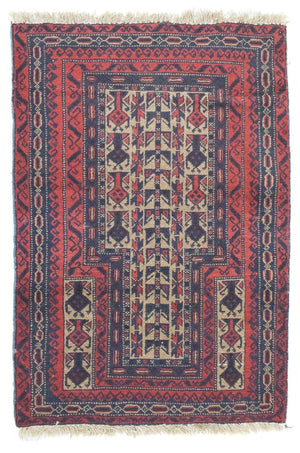 Tapis Belutsch - 121 x 81 cm - rouge
