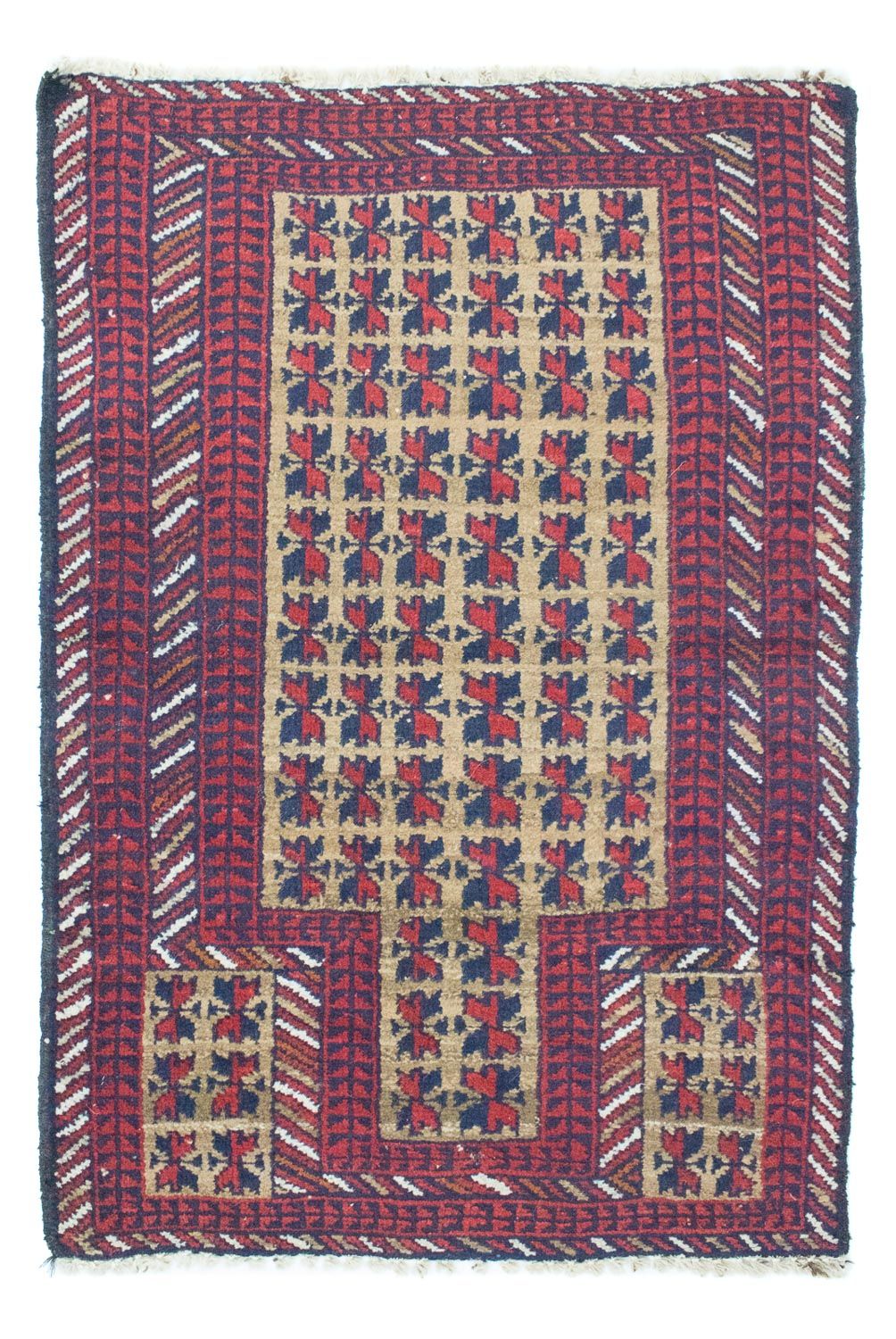 Tapis Belutsch - 117 x 74 cm - rouge