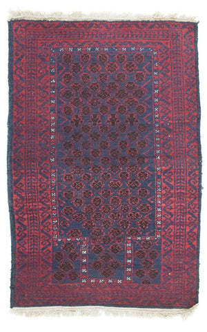 Tapis Belutsch - 124 x 77 cm - bleu