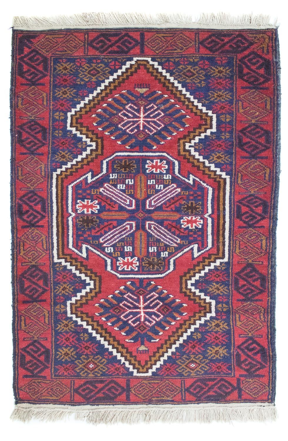 Tapis Belutsch - 128 x 84 cm - rouge