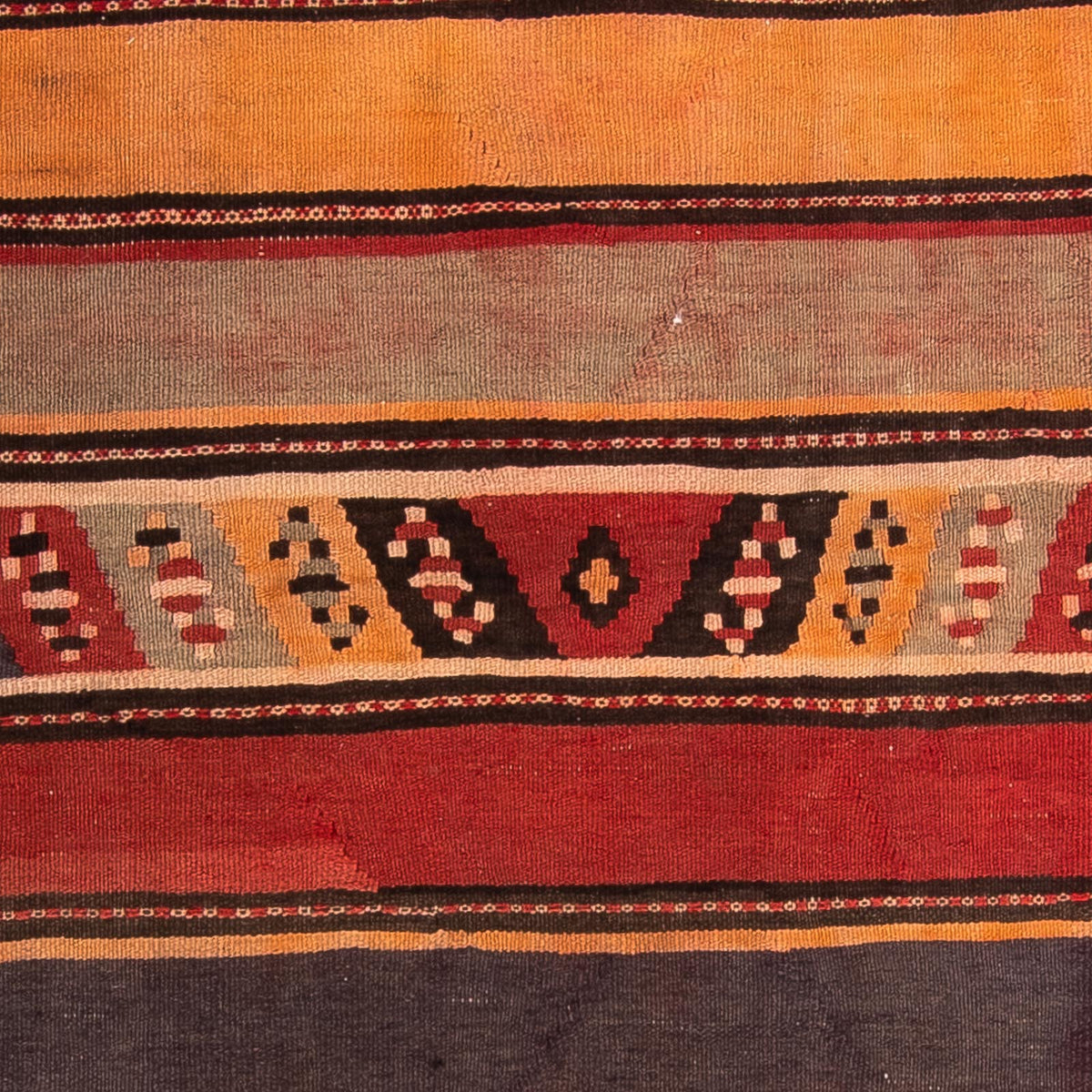 Tapis de couloir Tapis Kelim - Vieux - 310 x 150 cm - multicolore