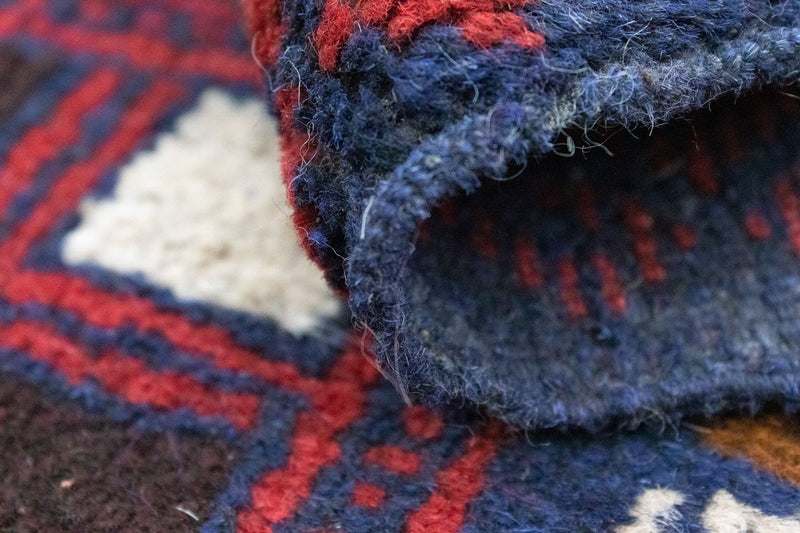 Tapis Belutsch - 124 x 76 cm - bleu