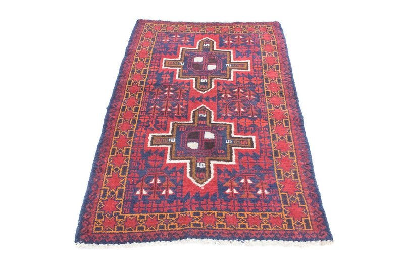 Tapis Belutsch - 124 x 76 cm - bleu
