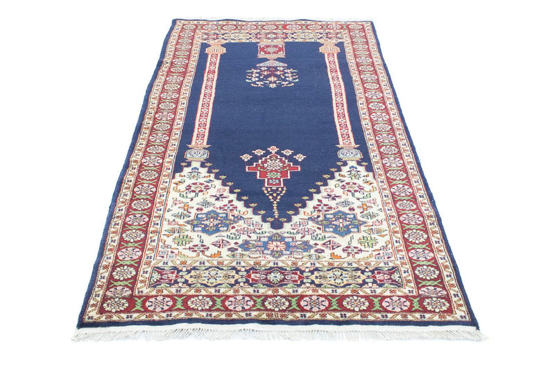 Tapis Turkaman - 167 x 100 cm - bleu