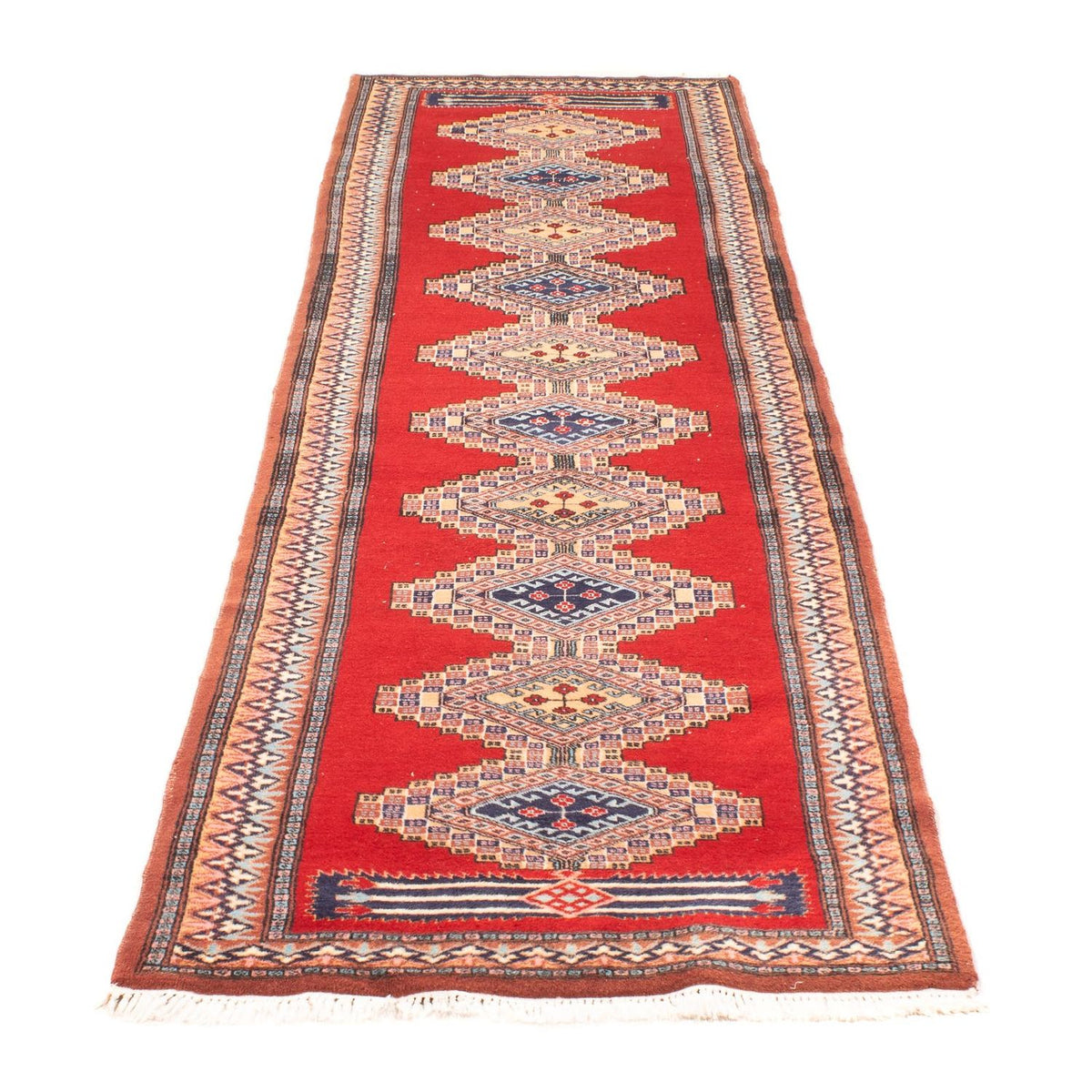 Tapis de couloir Tapis Pakistani - 285 x 79 cm - rouge