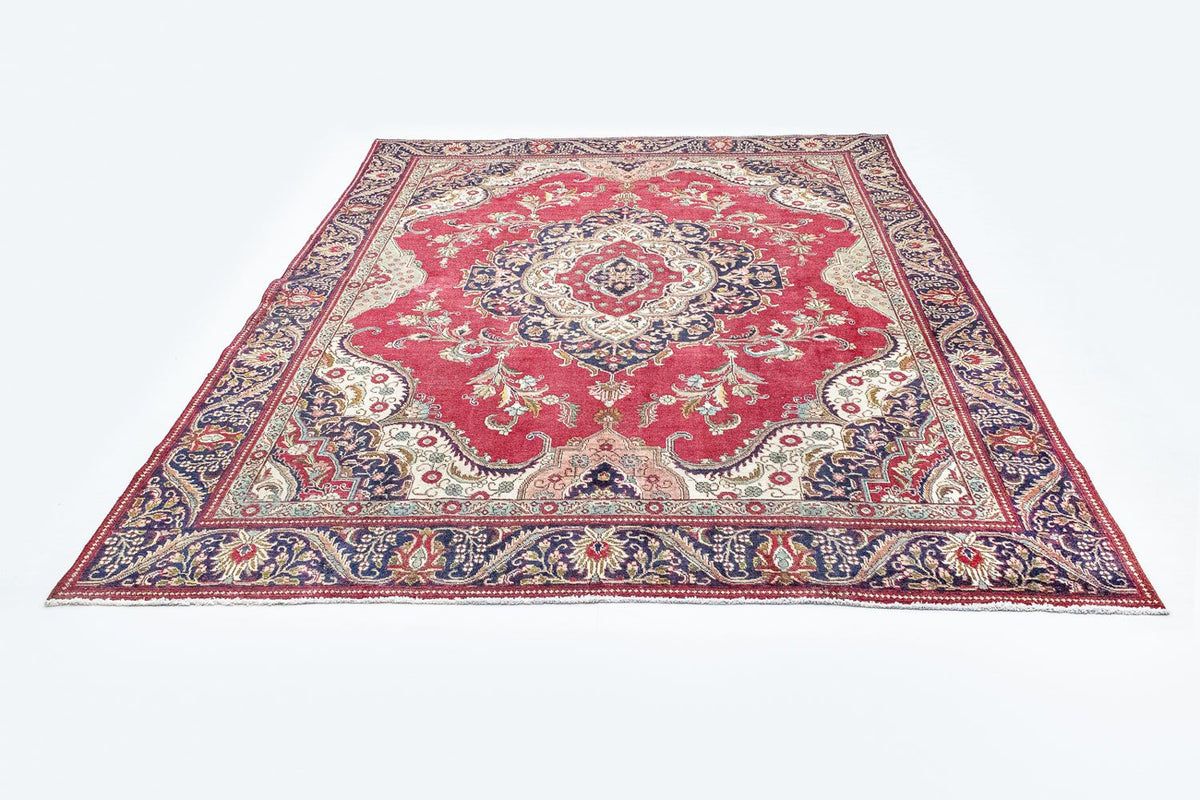 Tapis persan - Tabriz - 367 x 277 cm - rouge