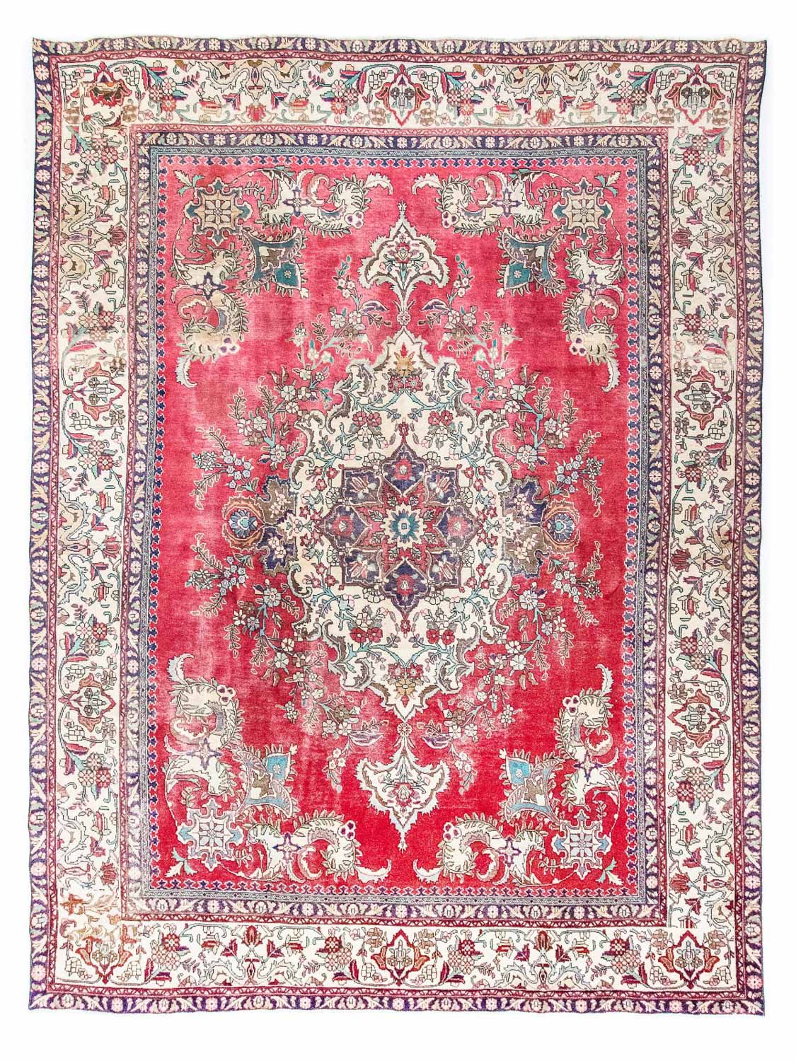 Tapis persan - Tabriz - 393 x 285 cm - rouge