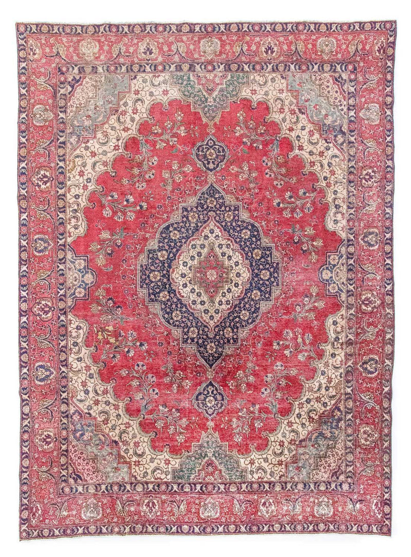 Tapis persan - Tabriz - 377 x 281 cm - rouge