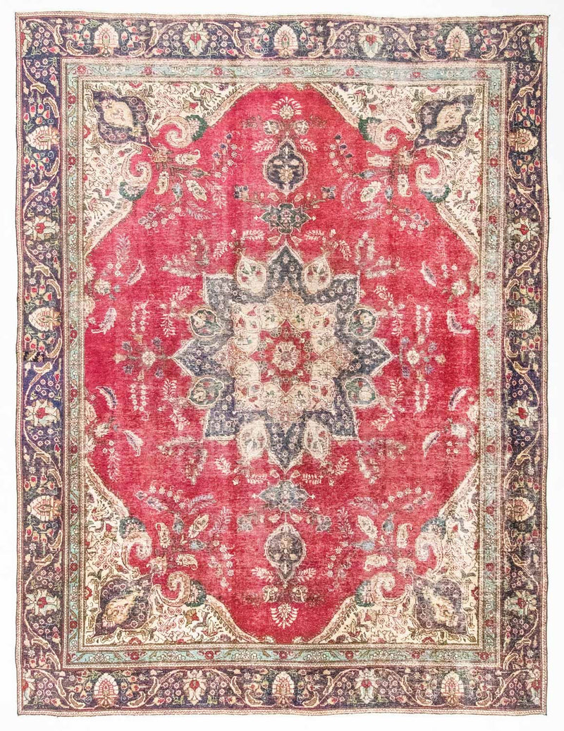 Tapis persan - Tabriz - 370 x 266 cm - rouge