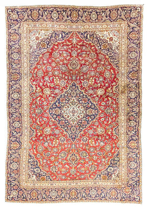 Tapis persan - Keshan - 385 x 260 cm - rouge