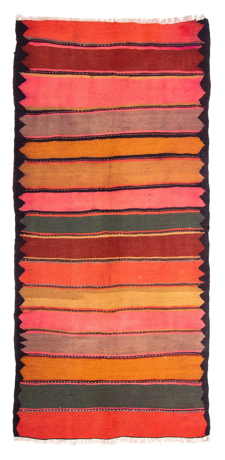 Tapis de couloir Tapis Kelim - Vieux - 290 x 155 cm - multicolore