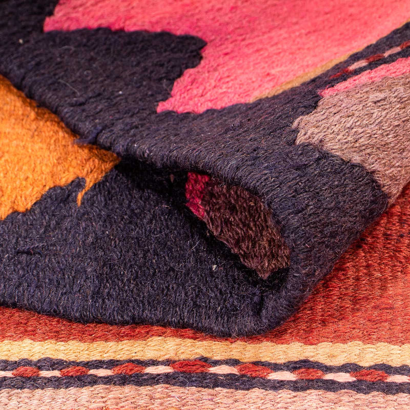 Tapis de couloir Tapis Kelim - Vieux - 290 x 155 cm - multicolore
