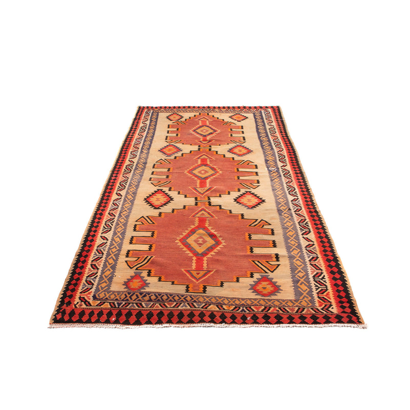 Tapis de couloir Tapis Kelim - Vieux - 300 x 150 cm - multicolore