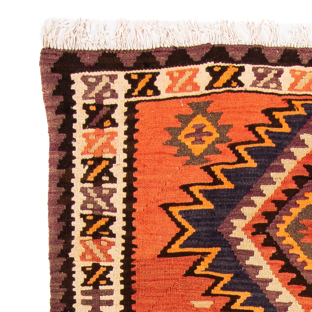 Tapis Kelim - Vieux - 260 x 130 cm - multicolore