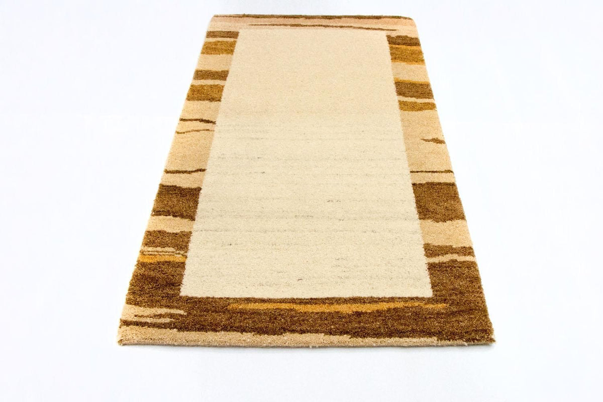 Tapis Gabbeh - Indus - 141 x 75 cm - beige