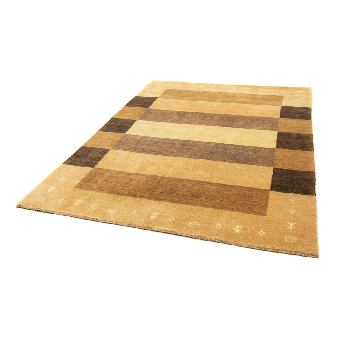 Tapis Gabbeh - Softy - 229 x 164 cm - beige foncé