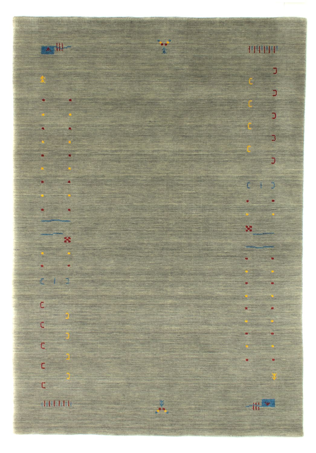 Tapis Gabbeh - Softy - 202 x 143 cm - argent