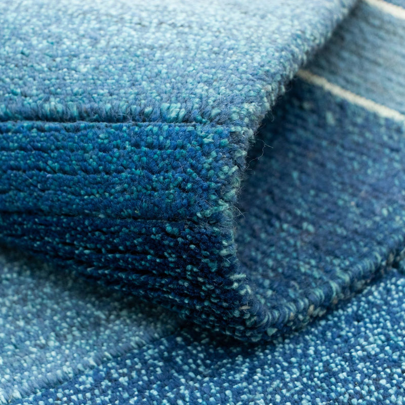 Tapis Népalais - 181 x 123 cm - bleu