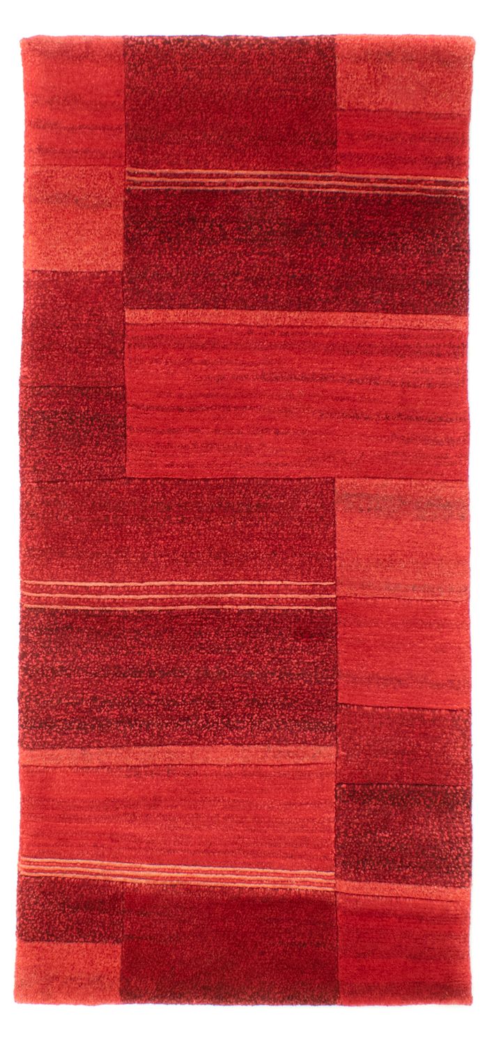 Tapis de couloir Tapis Népalais - 142 x 72 cm - rouge