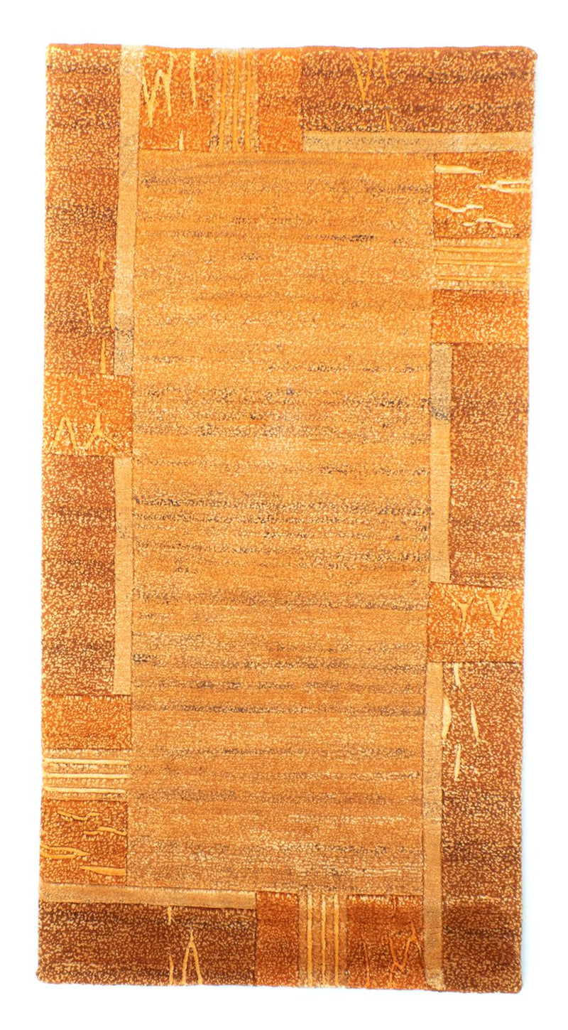 Tapis Népalais - 140 x 72 cm - orange