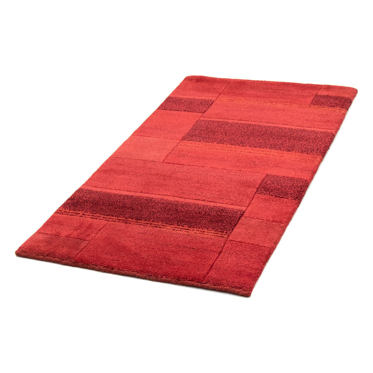 Tapis Népalais - 138 x 72 cm - rouge