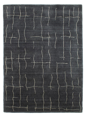 Tapis Népalais - 200 x 142 cm - gris
