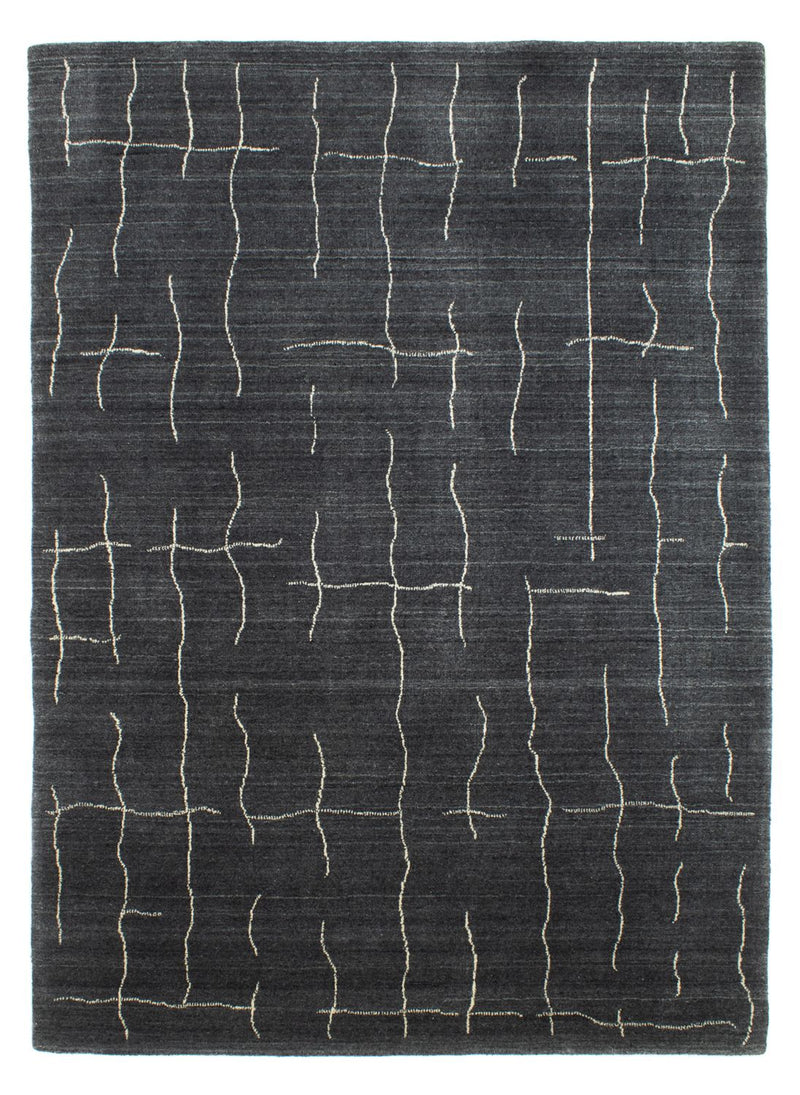 Tapis Népalais - 200 x 142 cm - gris