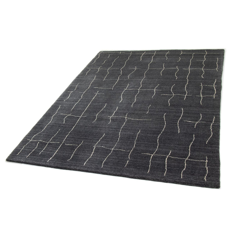 Tapis Népalais - 200 x 142 cm - gris