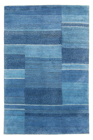 Tapis Népalais - 181 x 121 cm - bleu