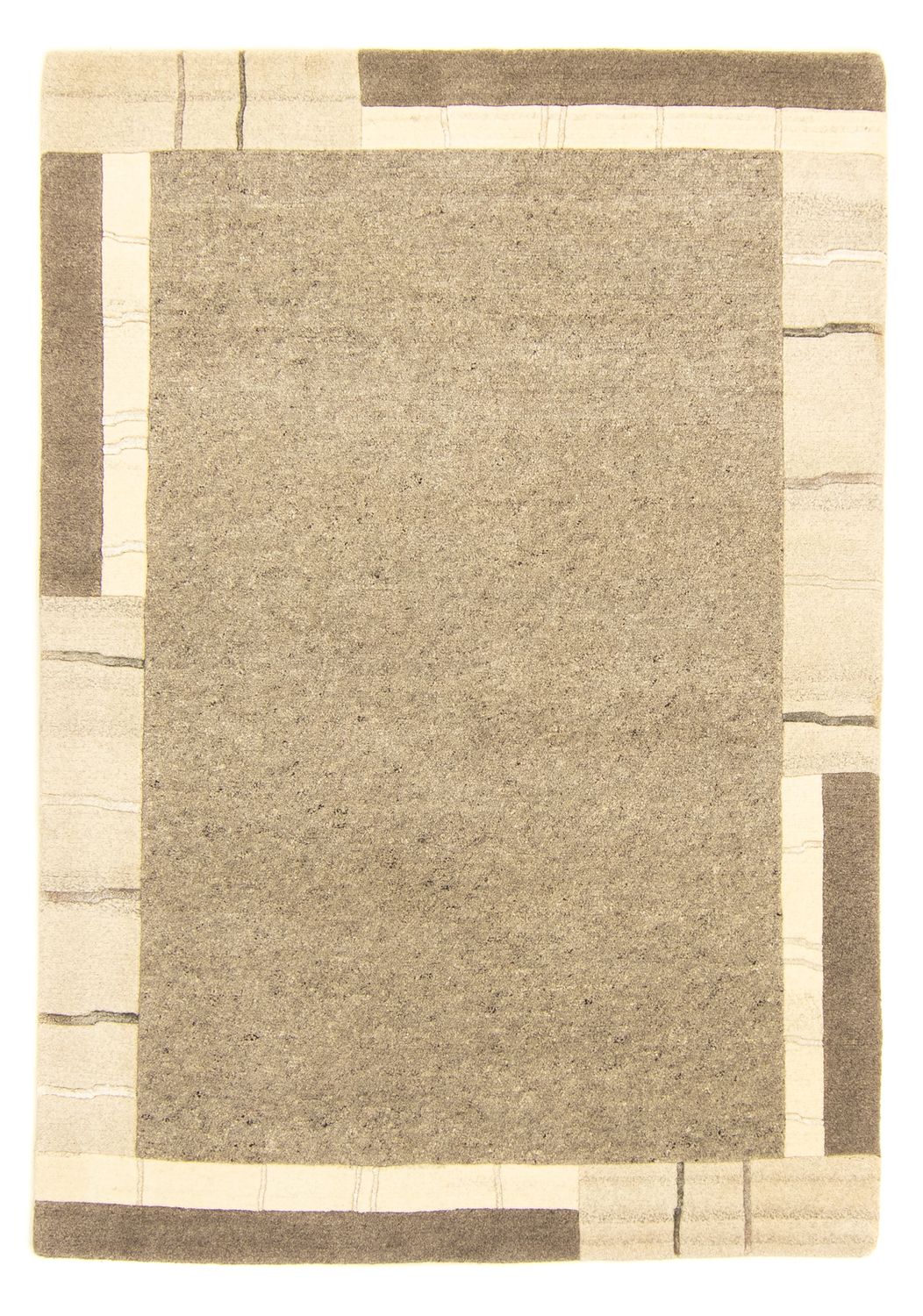 Tapis Népalais - 185 x 128 cm - gris