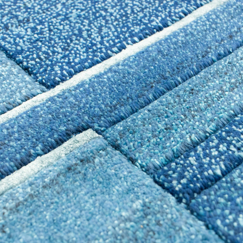 Tapis Népalais - 181 x 121 cm - bleu