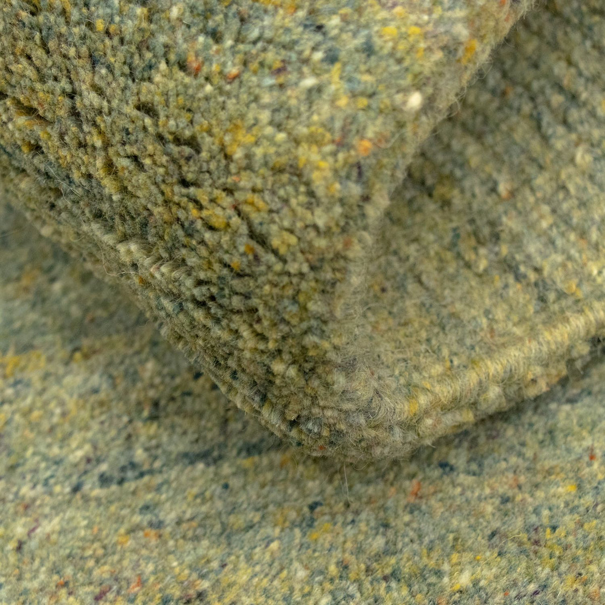 Tapis Népalais - 139 x 74 cm - vert